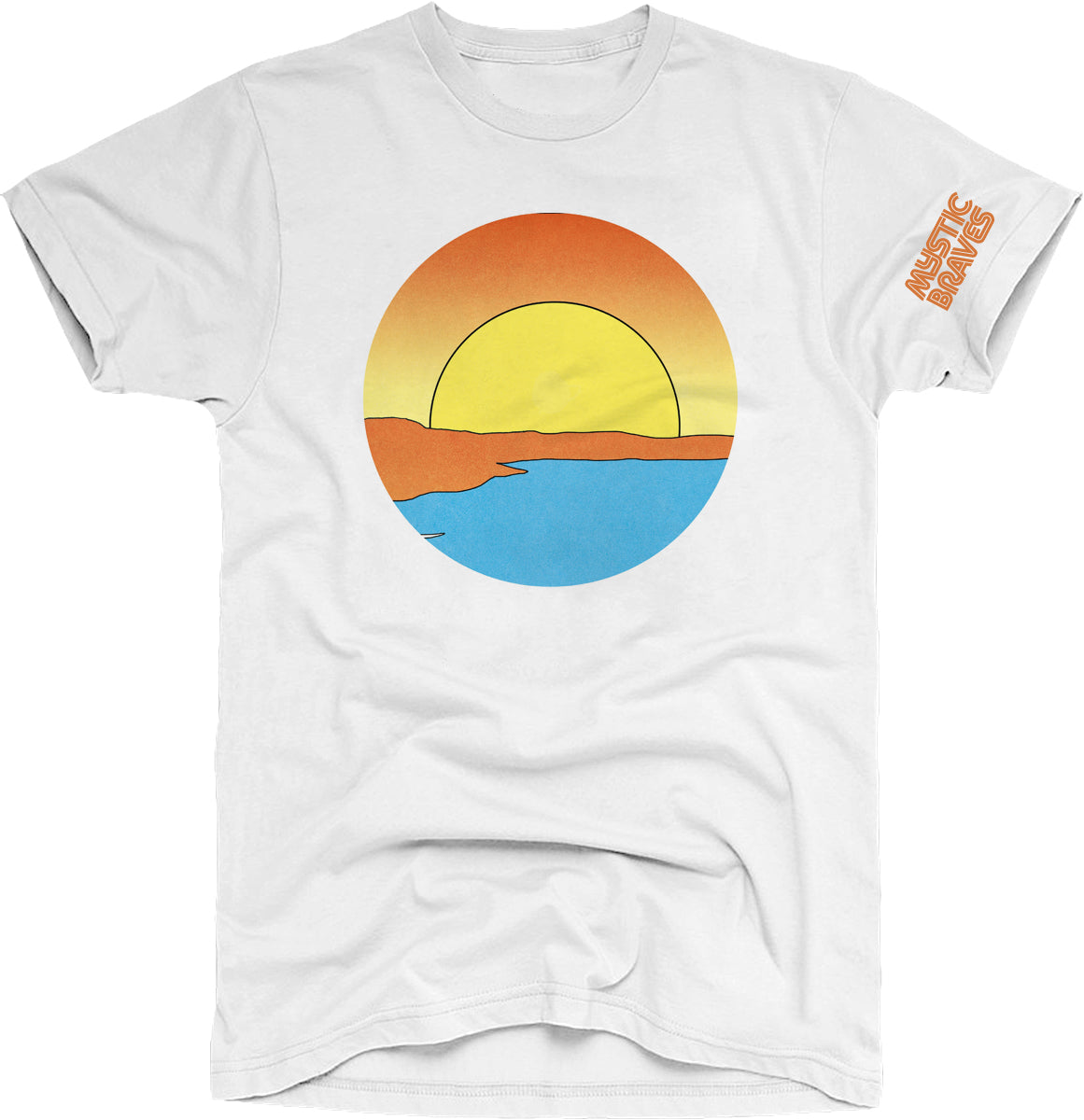 White Pacific Afterglow T-Shirt – Mystic Braves