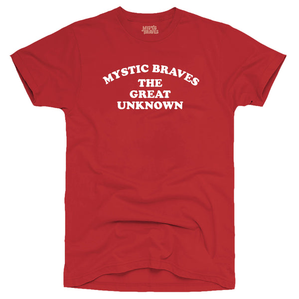 "The Great Unknown" Mens Red T-Shirt